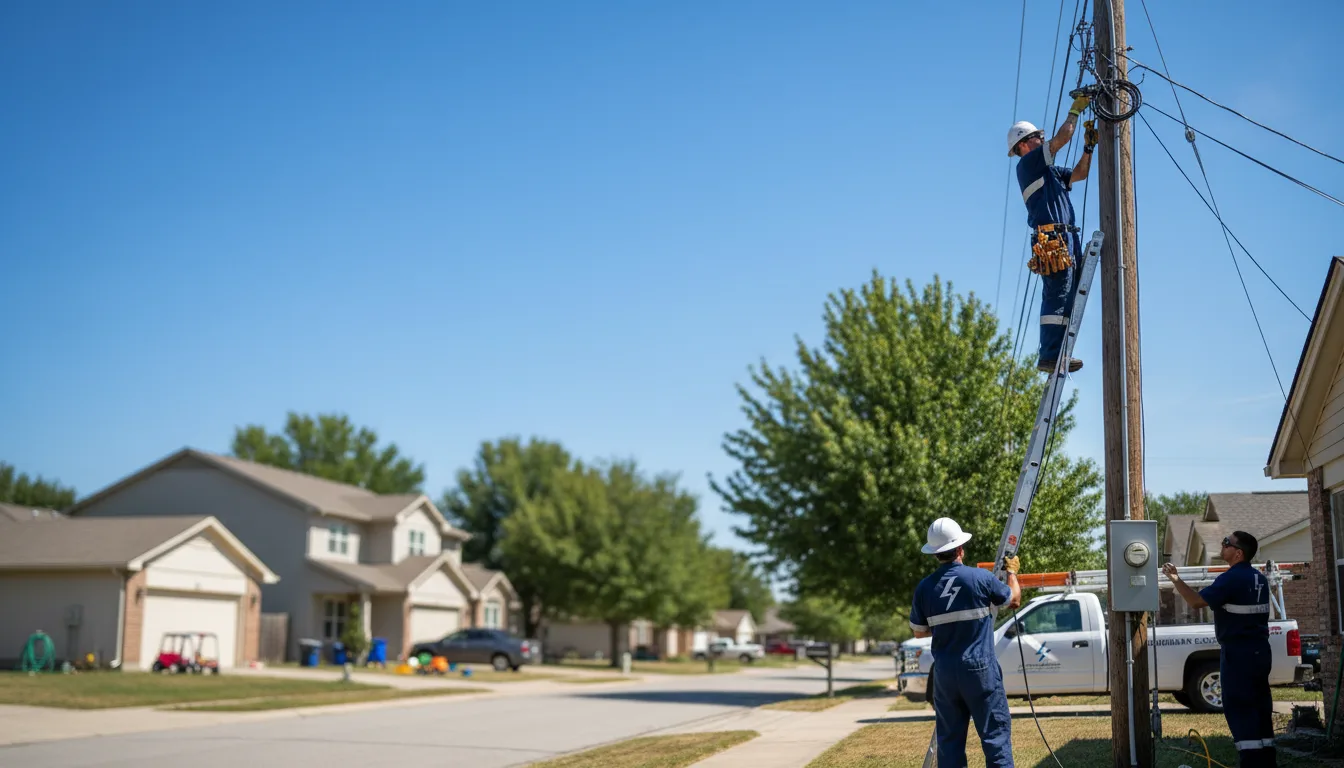 Residential electrician providing installation services in New Athens, OH